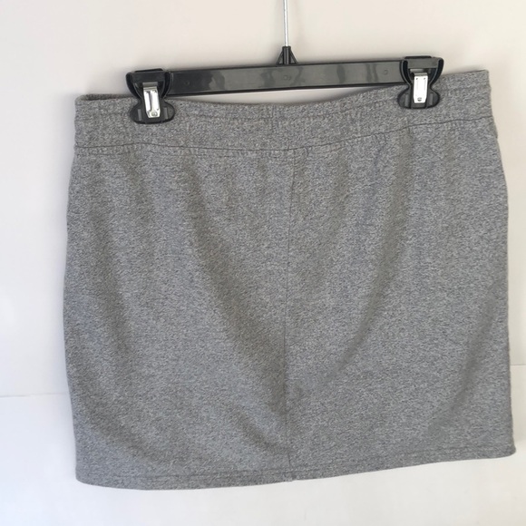 PureJill Gray Terry Mini Active  Skirt - Picture 2 of 3